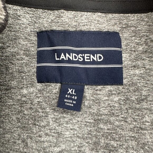 Lands End Mens Squall Orange Fleece 3 in 1 Hooded Outdoor Waterproof XL Jacket - Picture 7 of 15